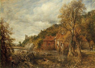 Arundel molen en kasteel door John Constable